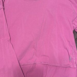 Free People Pink Long Sleeve Tee